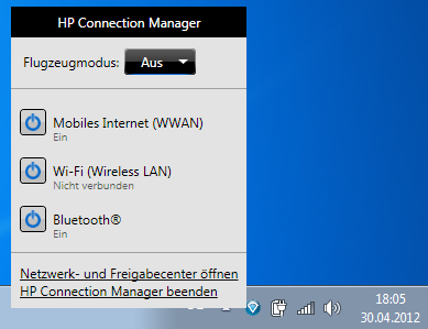 Huawei K3765 Connection Manager